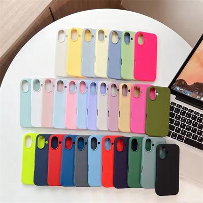 Luxus Flüssigsilikonhülle Für iPhone17 16 15 14 13 12 11Pro Max Plus XS XR Mini 7/8 SE 16E Handyhüllen Für iPhone Vollschutzhülle