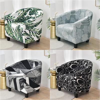 Spandex Çiçek Kulüp Küvet Sandalye Streç Tekli Kanepe Slipcover Kapakları Kaymaz Koltuk Koruyucu Ev Oturma Odası Bar Otel Için