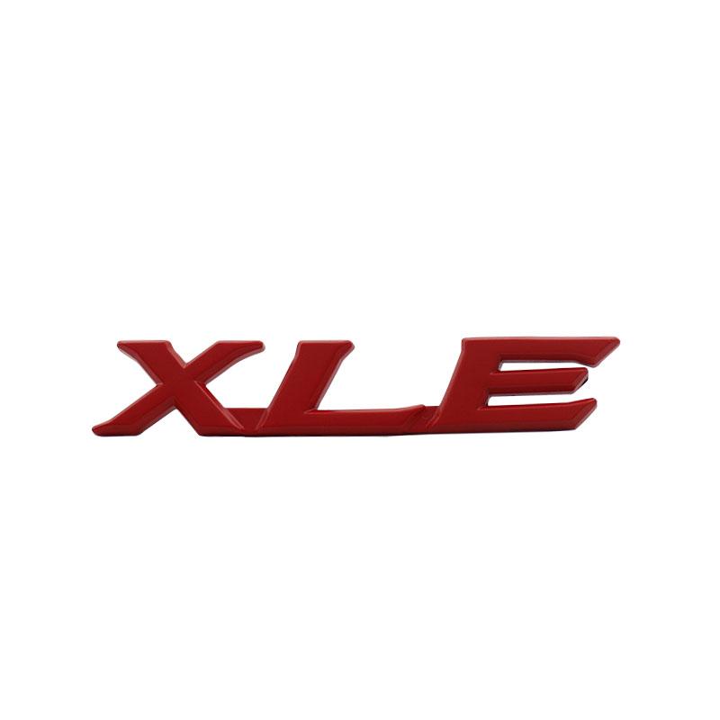 

3D Car Styling XLE for car Hood Fender trunk Rear Bonnet Nameplate Decal Emblem Badge Sticker red