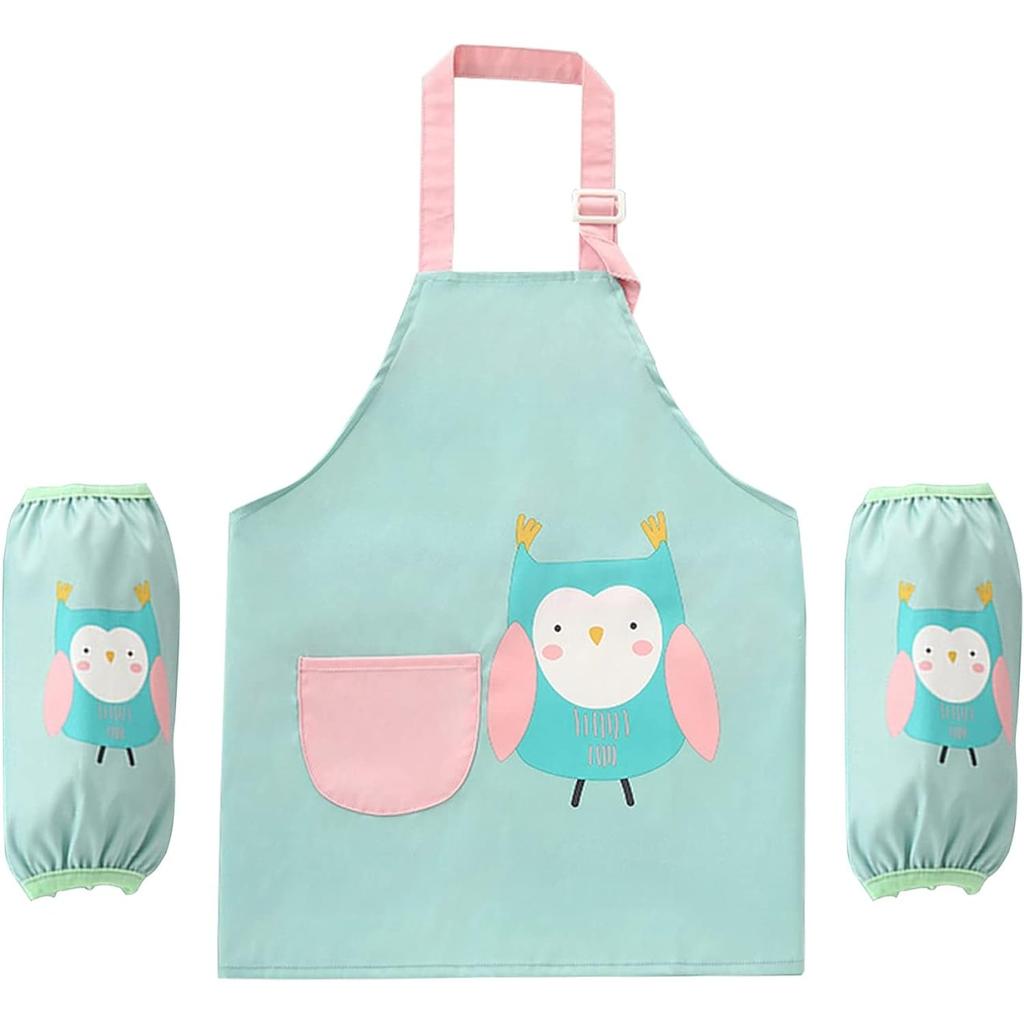 Παιδικές Ποδιές για Κορίτσια Αγόρια Αδιάβροχη Ποδιά Μαγειρικής για Παιδιά με Τσέπες Ρυθμιζόμενο Λουράκι για Παιδιά Μαγείρεμα Ψήσιμο Ζωγραφική Κηπουρική