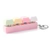 4/8/12/20Pcs Macaron Keyboard Fidget Keycap Keychain Stress Relief Pendant Xmas Birthday Valentine Office Party Gift Charm