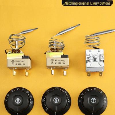 Electric Oven & Fryer Thermostat Knob: Temperature Control Switch for Noodle Soup Pots & Water Heaters (30-110°C)