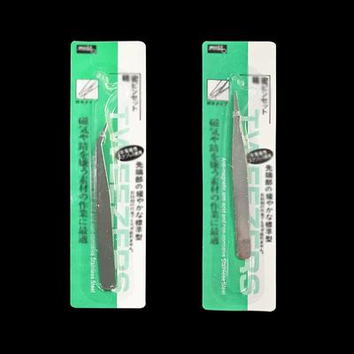 Pinzette in acciaio inossidabile, clip per unghie, clip per naso dritta a gomito in acciaio inossidabile, pinzette per pittura a diamante, riparazione del telefono
