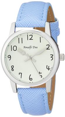 Arias Amalfidia Analog Watch, Waterproof, Leather Strap, White Dial, WW20028A-172, Women's, Blue