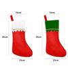 5pcs Cute Christmas Stockings Socks Gold Edge Non-woven Plush Hanging Socks Exquisite Large Capacity Christmas Tree Ornaments