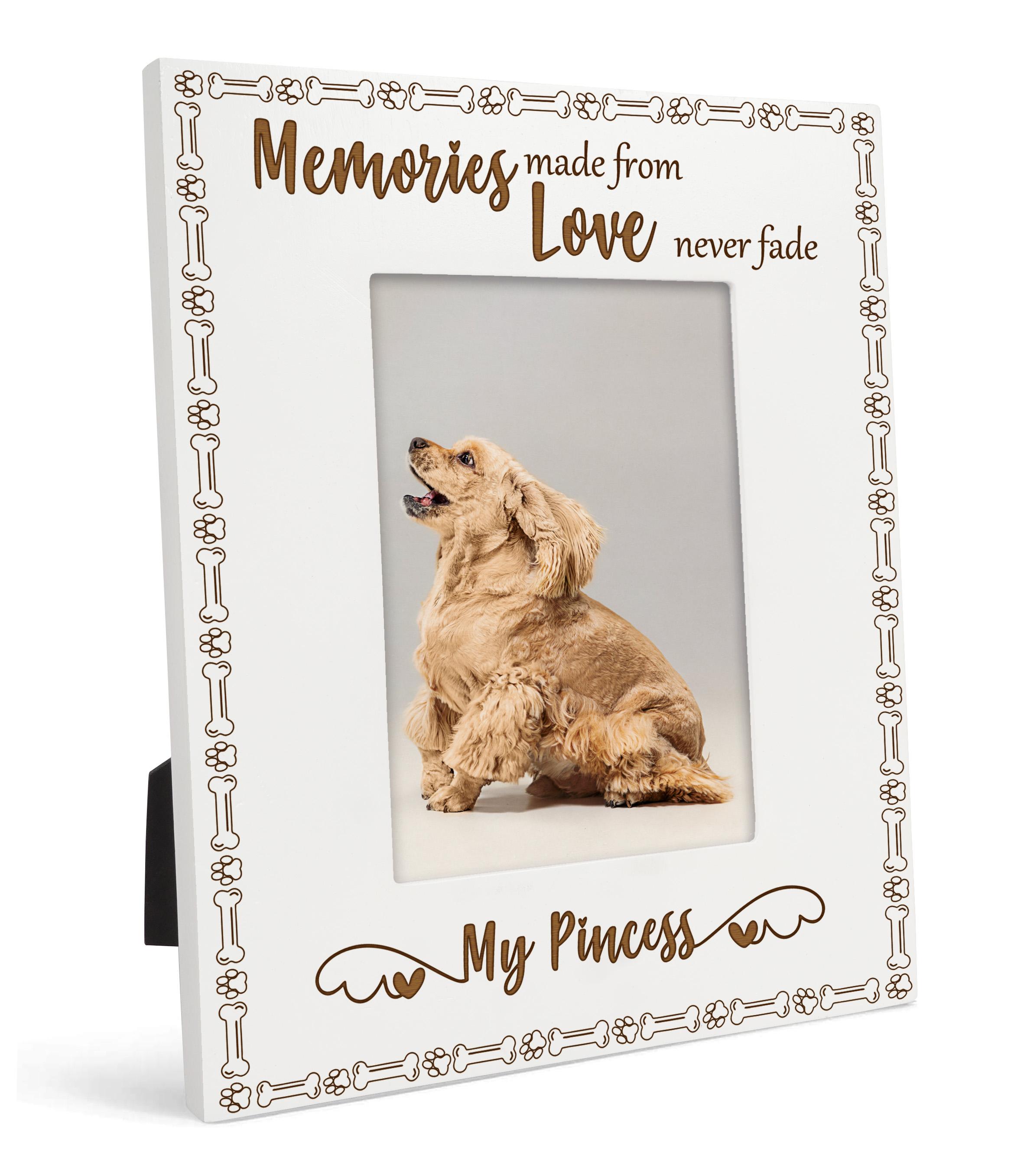 

Дорогий сувенір, зроблений з любов’ю, настільна фоторамка з гравіюванням, дерев’яна біла фоторамка, подарунок на День братів 4x6 Inches Vertical білий