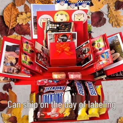 Hochwertiges Fünfschichtiges Kreatives DIY Überraschungsbox Set für Kinder - Geburtstags- & Weihnachtsgeschenkbox