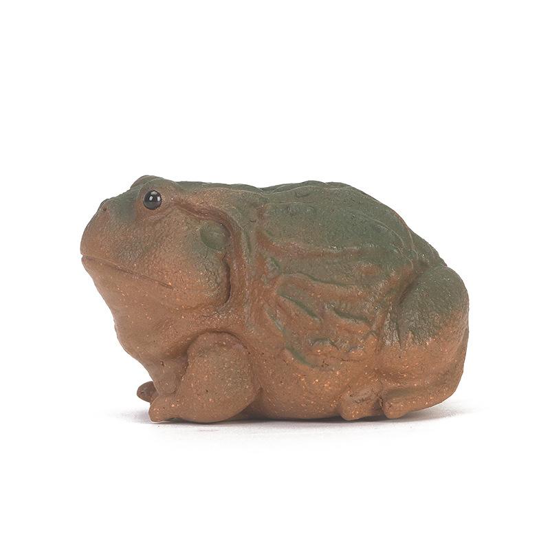 Yixing Zisha Tea Pet Golden Toad Lucky Tea Play Creative Frog Toad