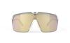 RUDYPROJECT Spinshield Air White Lens 147mm Sunglasses, Matte/Multi-Laser Gold, SP845758-0000, Width