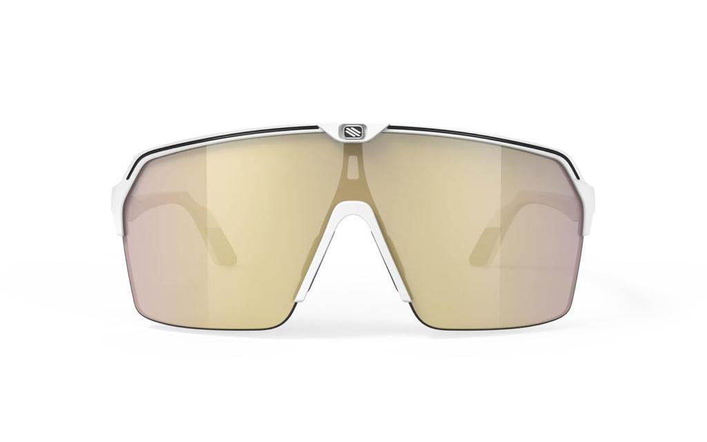 RUDYPROJECT Spinshield Air White Lens 147mm Sunglasses, Matte/Multi-Laser Gold, SP845758-0000, Width