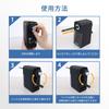 Asmix Asuka Pencil Sharpener Drawing Mate PSL124 Black
