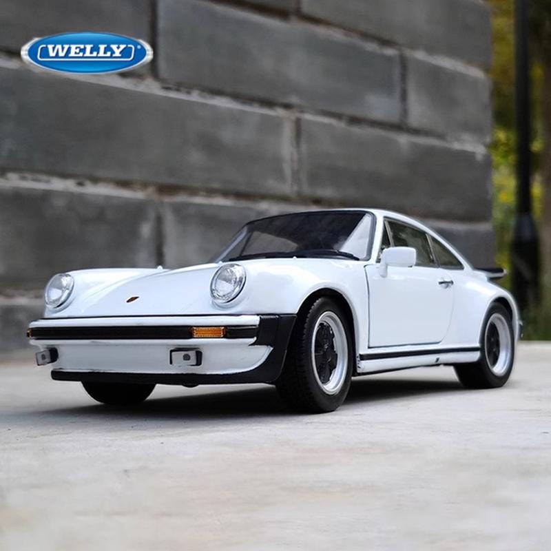 Welly 1/24 Scale 1974 Porsche 911 Turbo 3.0 Alloy Sports Car Model Diecast Metal Toy Vehicle Car Model Simulation Collection Kids Gift