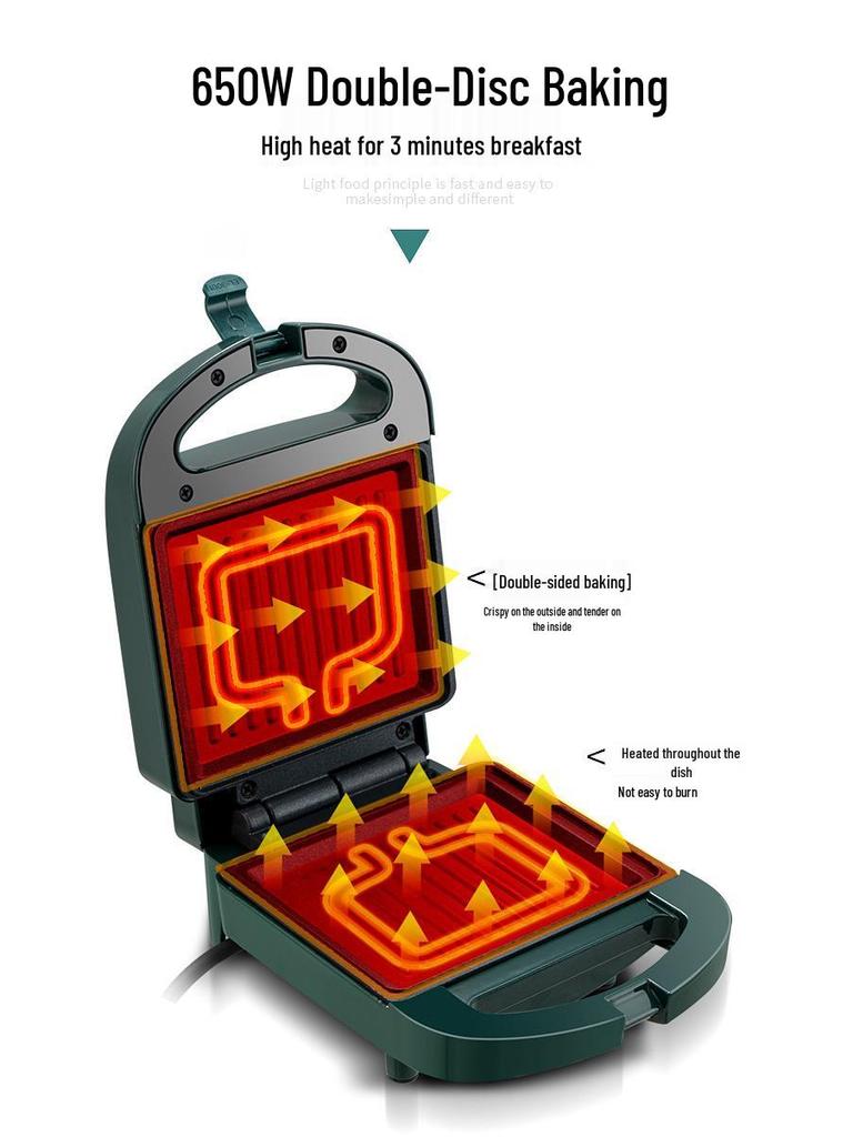 Aifu Hao Breakfast & Sandwich Maker – Household Appliance for Toasting, Frying, and Roasting.
