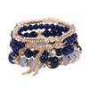 Bohemian bracelet creative tassel multi-layer beaded bracelet