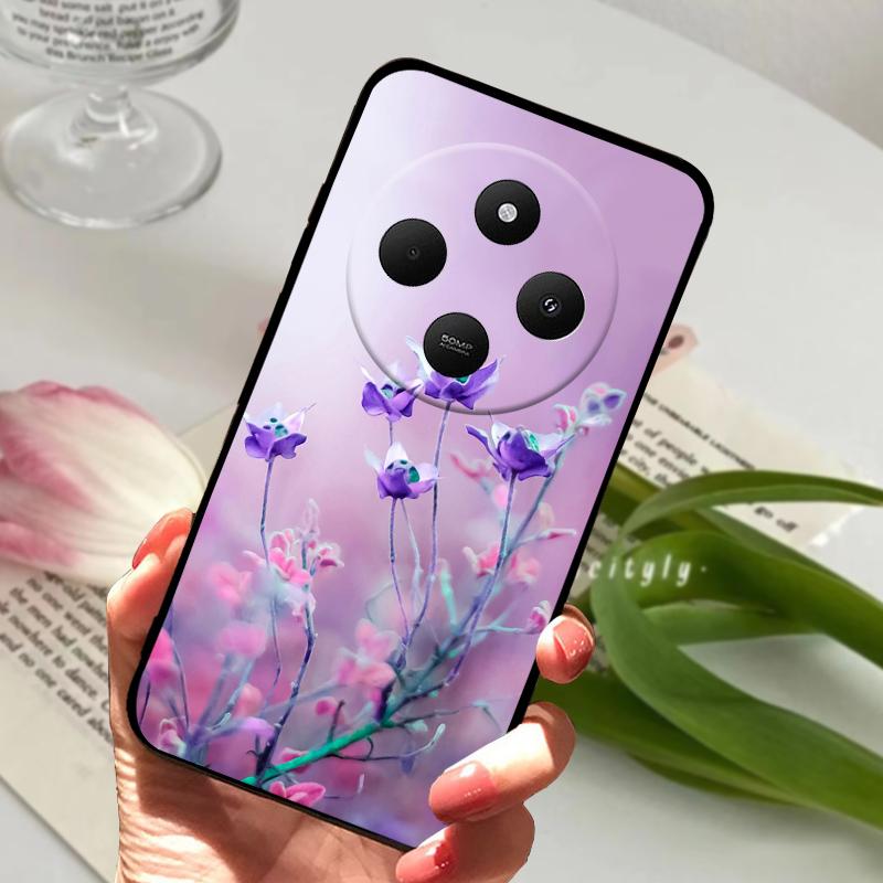 For Redmi 14R 5G Case 14 R Shockproof Silicone TPU Balck Matte Phone Cover For Xiaomi Poco C75 4G C 75 Protective Bumper Fundas