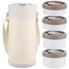 Zhishi 316L Stainless Steel Vacuum Insulated 4-Layer Lunch Box