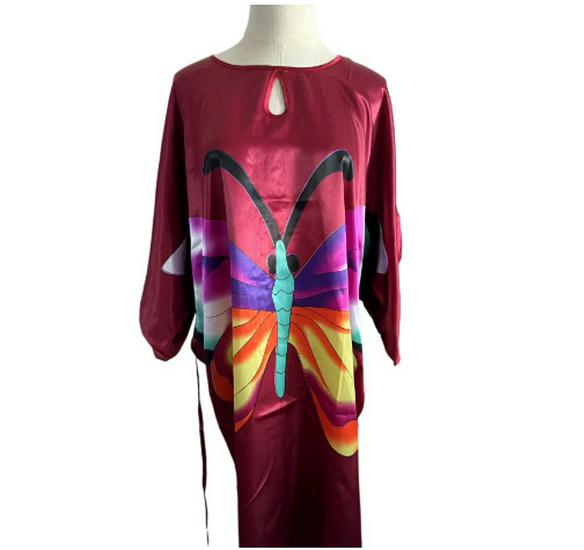 Plus Size Silk Qipao Pajama Robe & Tang Suit Bathrobe