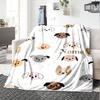 Adorable Dog Faces Home Customize Your Name Blankets Soft And Cozy For All Seasons Perfect For Picnics Sofa Office Bed And Living Room Ideal Gift For
