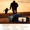 Videocamera 16MP Full HD Zoom digitale Videocamera Schermo LCD TFT Riprese DVR Videocamera Schermo da 2,7 pollici Visualizzazione Riproduzione