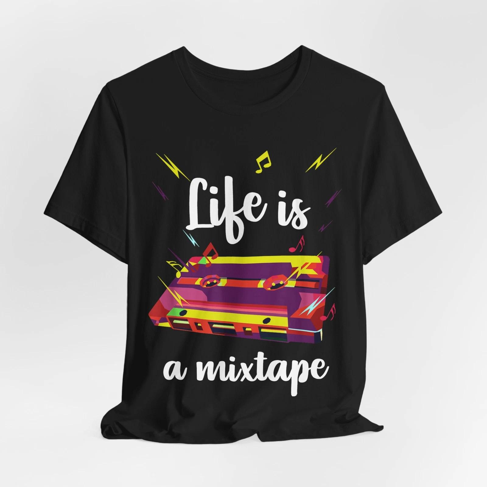 

Retro Cassette Tee, Vintage 80s T Shirt, Mixtape Birthday Top, Unisex Music S