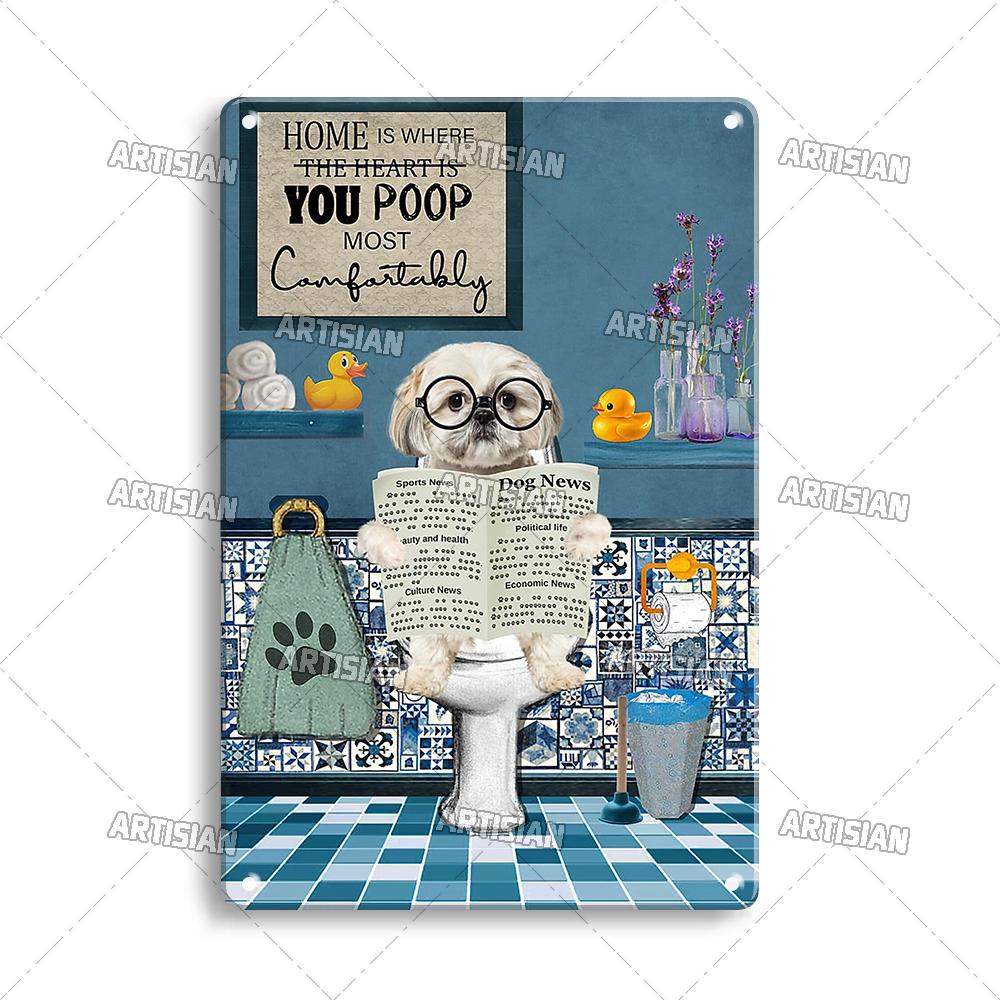 Artisian Toilet Metal Plaque Tin Sign Nice Butt Arse Sweet Cheeks Bathroom Washing Room Decorative Plate Wall Decor Garage Bar