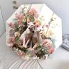 Two Siamese Cats pattern, automatic folding umbrella, portable and foldable design, 8 ribs, a Christmas or birthday gift.