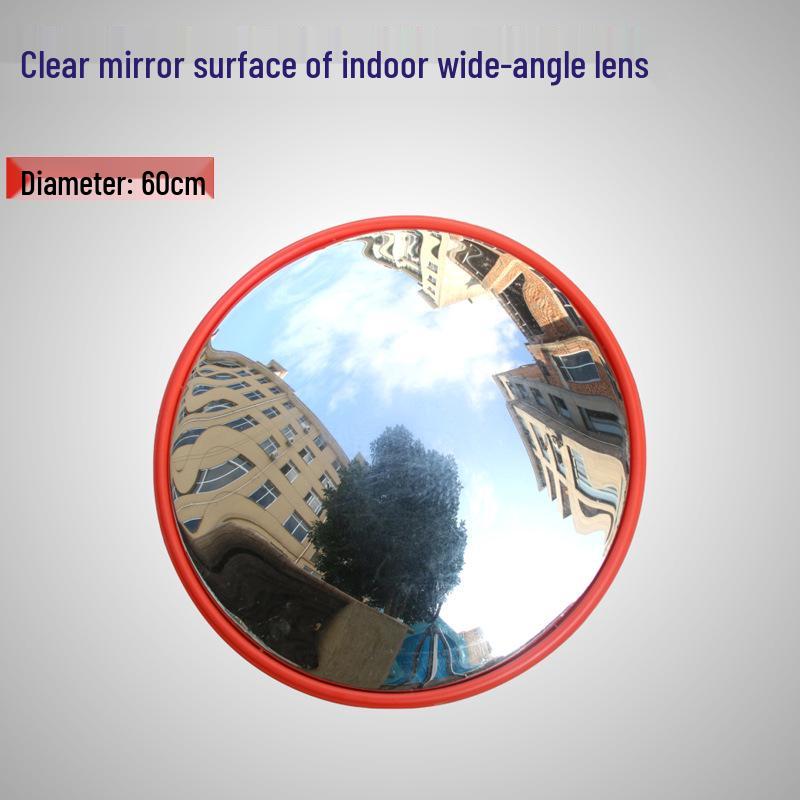 Wide-Angle Convex Mirror for Indoor/Outdoor Corner Parking Lot Use