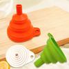 Kitchen Funnel Food-Grade Silicone Foldable Funnel Easy To Clean Collapsible Kitchen Funnel Bottles Vials Perfume Container