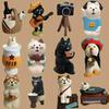 Creative Japanese Zakka Spring Outing: Hedgehog, Reading Cat, Shiba Inu Resin Crafts & Ornaments