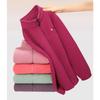 Women's Polar Fleece Zipper Cardigan Jacket Embroidered Letters Warm Double-sided Plush Sweatershirt Thick Warm Coats Sportshirt