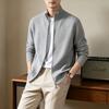 Herren Trendy High Street Lockerer Lässiger Cardigan Mode Gestreifter Strickpullover Streetwear Stil Übergroße Strickoberbekleidung