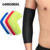 Loogdeel 1Pcs Elastic Sports Elbow Pads Ventilation Pressure Silicone Anti-Slip Arm Protector Basketball Tennis Protective Gear