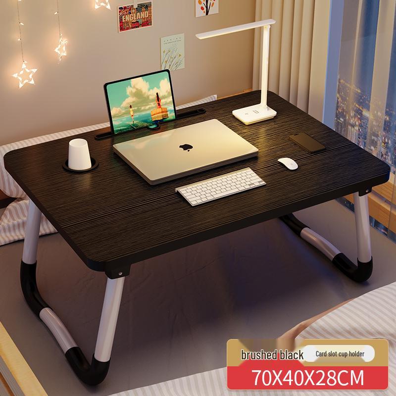 Foldable Laptop Bedside Table - Adjustable Study Desk for Bedroom or Bay Window
