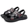 Trend sandals men's 2025 summer new leather casual beach shoes men's soft soles wear dual-purpose cool slippers