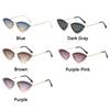 Xiaomi Gafas de Sol de Moda para Mujer Sin Montura Ojo de Gato UV400 Lente Degradada Varilla de Metal Tendencia Fiesta Calle Viaje Foto 3863