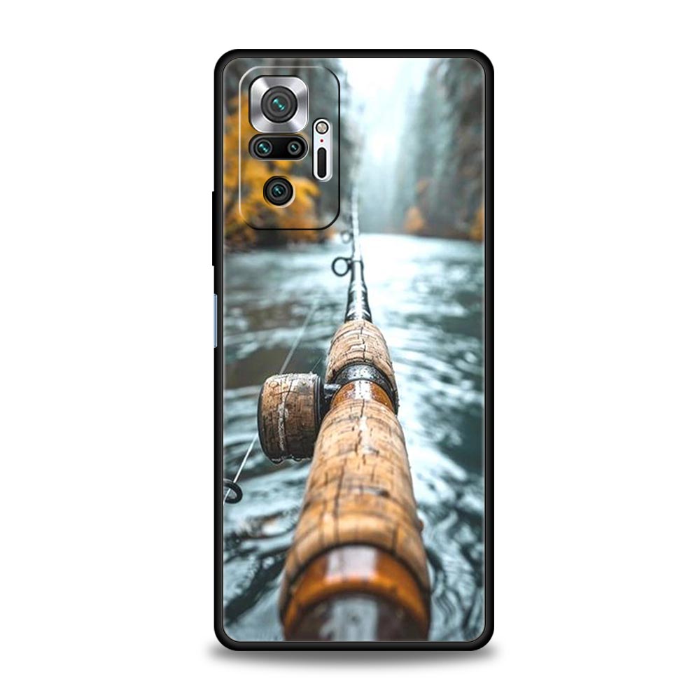 

Hunting Fishing Man Phone Case Cover for Redmi 14C 10C Note 14 13 12 10 11 K40 K50 Pro Plus 5G Shockproof Soft TPU Shell Fundas Note 14 Pro 5G
