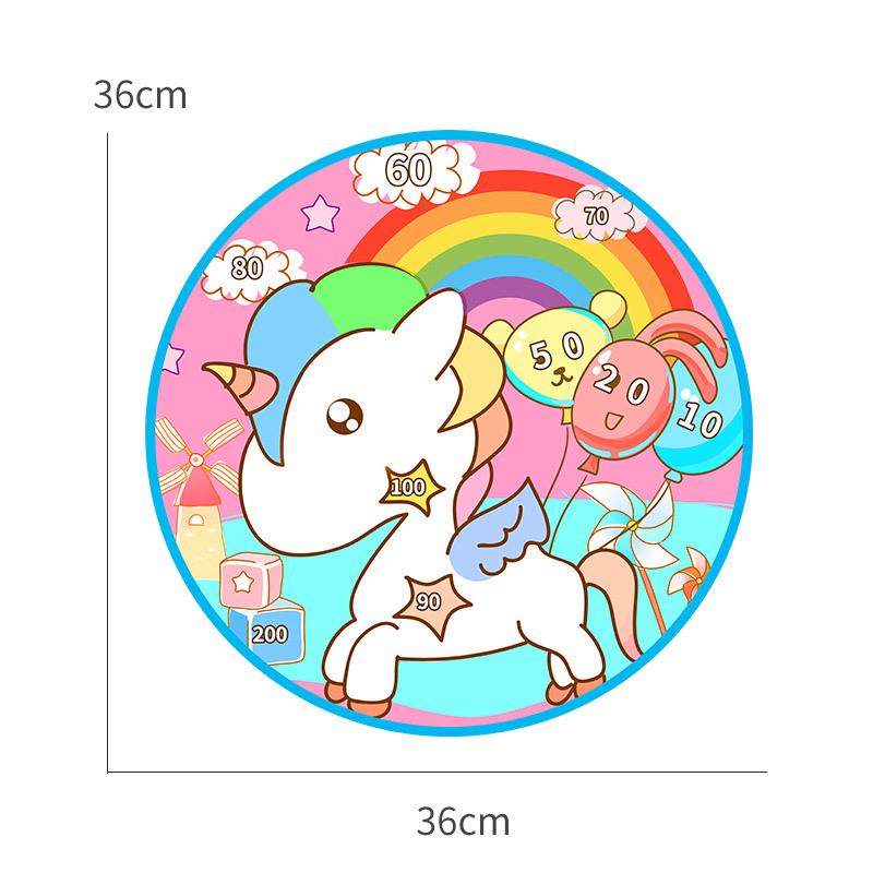 Kids' Cartoon Sticky Ball Dartboard - Educational Indoor Target Sports Toy