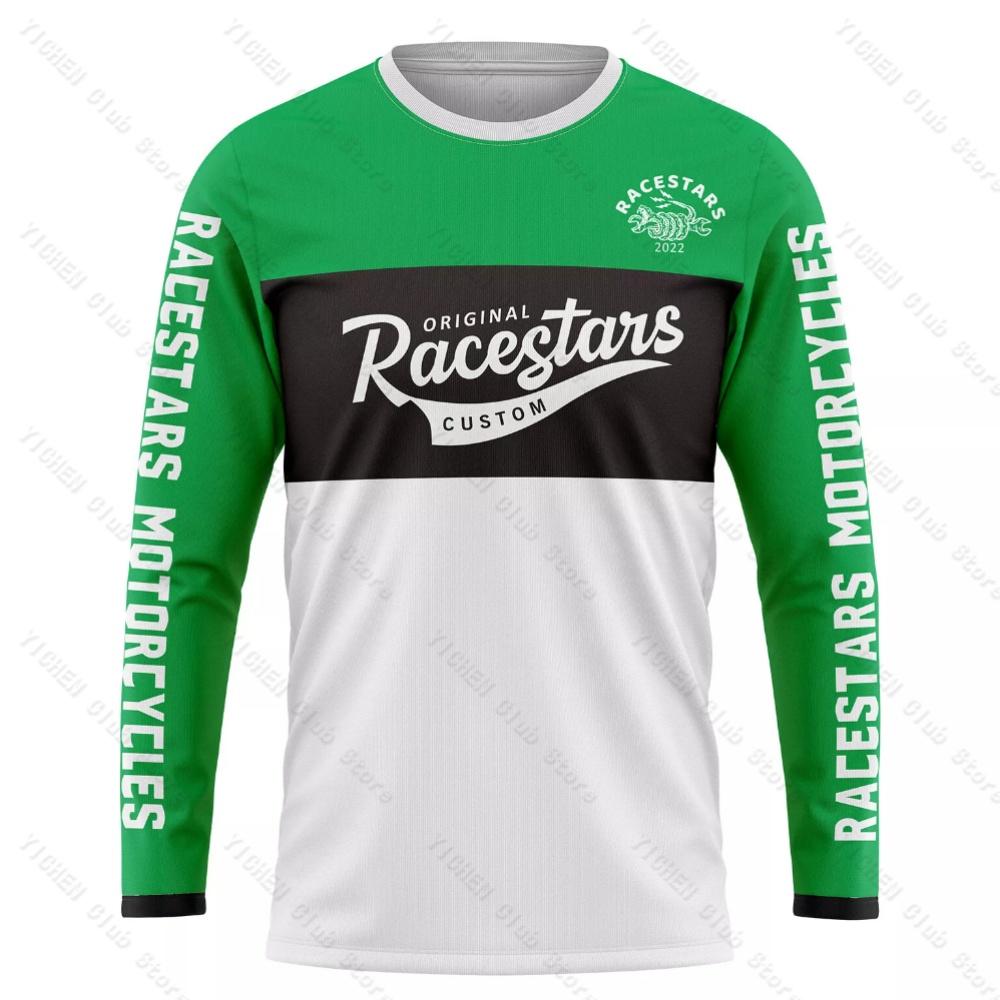 Latest Motocross Downhill MTB Men Cycling Jersey MX Long Sleeve Mountain Bike T-Shirt Quick-Drying Sports Men and Women T-Shirt
