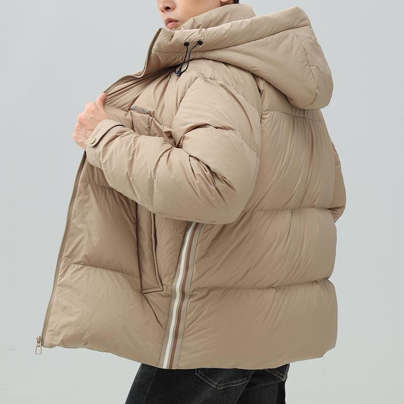 Winter New Loose Thickened Warm Men's Hooded Down Jacket
