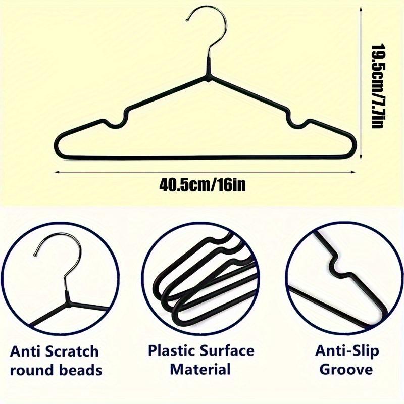 10 Hangers+20 Clips, Heavy Duty Velvet Clothing Hangers, Laundry Room Storage, Space-Saving Hangers for Clothes Clothing Rack