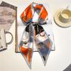 Polka dot small scarf for women, versatile long wide neckerchief, shawl, scarf, tie, all-purpose accessory for spring and