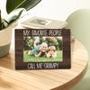 My Favorite People Call Me Grampy Picture Frame, Grampy Grandpa Gifts for Father's Day, Best Grandpa Gifts Photo Frame 4x6, Grandfather Wooden Photo