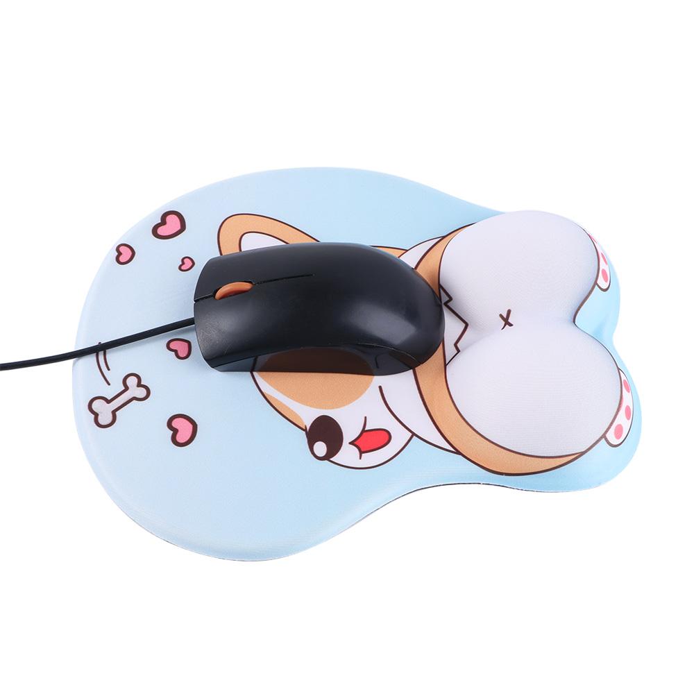 Office Laptops Dog Gaming Silica Gel Cute Mouse Mat Wrist Support Wrist Rest Corgi Mouse Pad