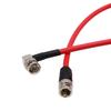 HangTon 12G SDI Raw 4K 60p Video Cable Right Angle to Straight BNC 75 Ohm Coaxial Shield for Sony Alexa DSMC2 Blackmagic and Atomos Monitors Cameras,