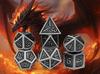 Hot Metal DND Polyhedral Dice Set for Tabletop RPGs