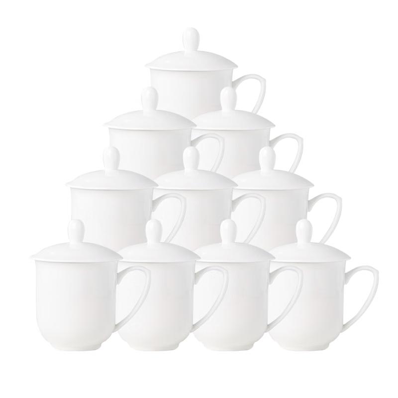 Yichen Jingdezhen Bone China Tea Cup Set with Lid