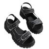 Women’s Hook-and-Loop Platform Round-Toe Slide Sandals