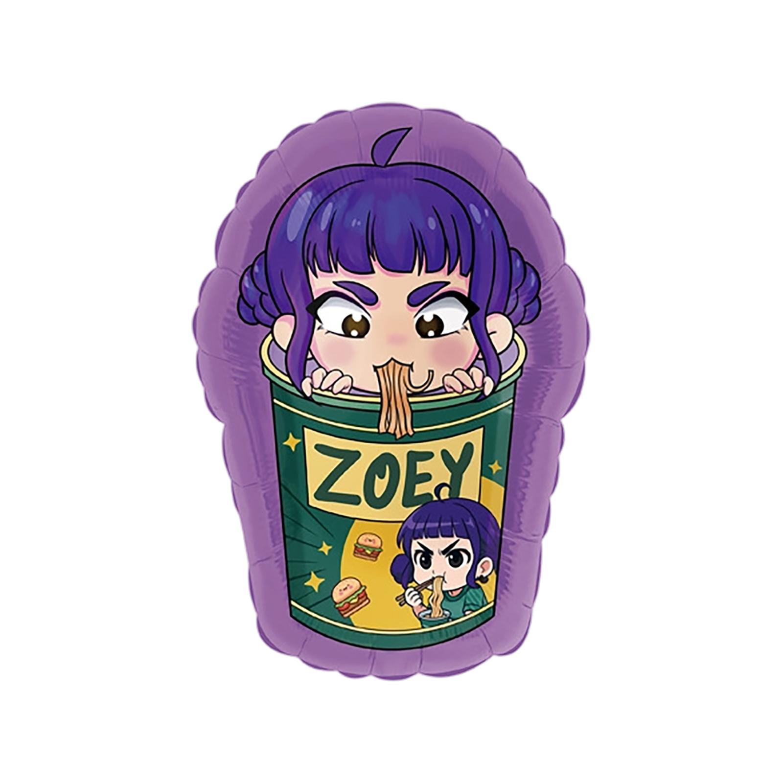 

Cartoon Aluminum Foil Birthday Party Scene Decoration One Size