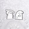Flork Meme Enamel Pins Funny Sarcasm Cartoon Brooches Cute Humorous Spanish Quotes Lapel Badges Jewelry Gift for Friends