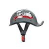 Retro-style inverted tail helmet, suitable for both men and women to ride in all seasons; lightweight spoon-shaped helmet